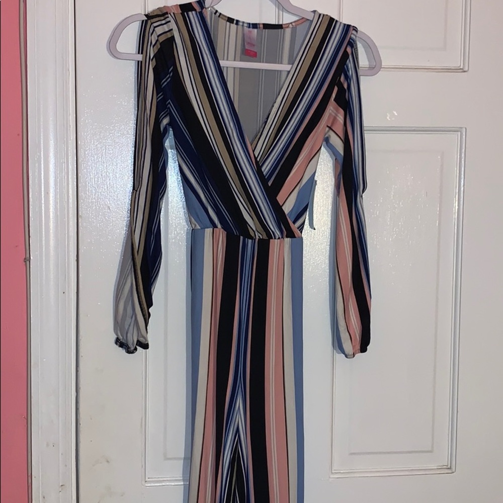 Striped jumpsuit